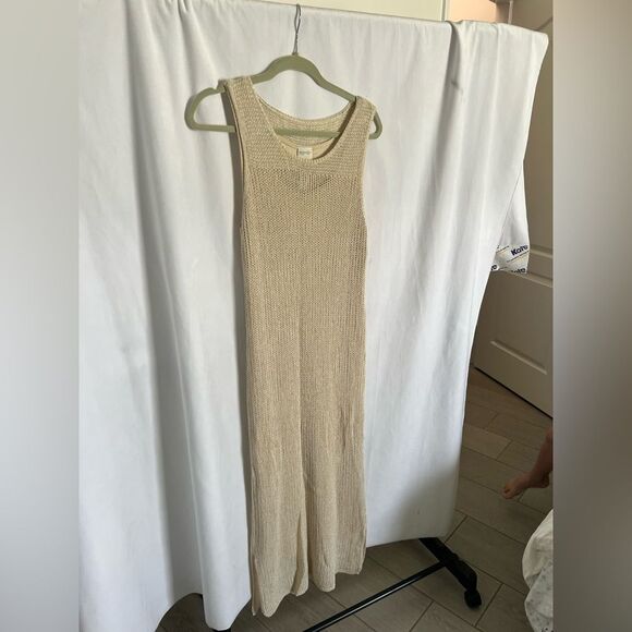 Zenergy Crochet Dress Linen Blend Sparkly size 1 Medium - Picture 2 of 9